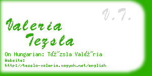 valeria tezsla business card